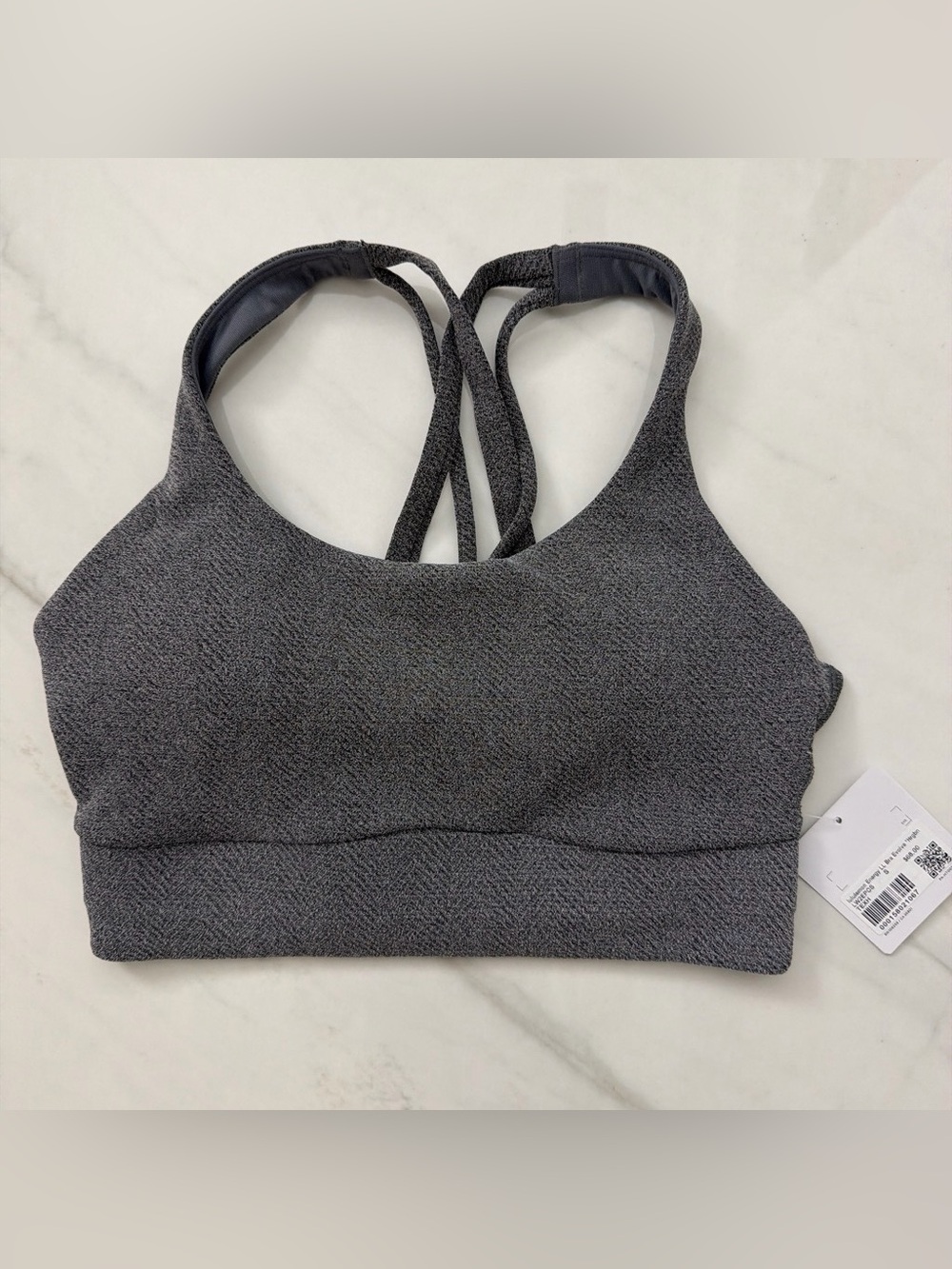 New With Tags Lululemon Energy Long Line Bra Evolve Size Small Herringbone